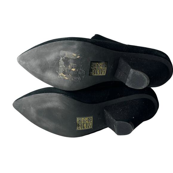 Jeffrey Campbell Senita Slouchy Suede Boots Black Size 7 - Picture 4 of 5